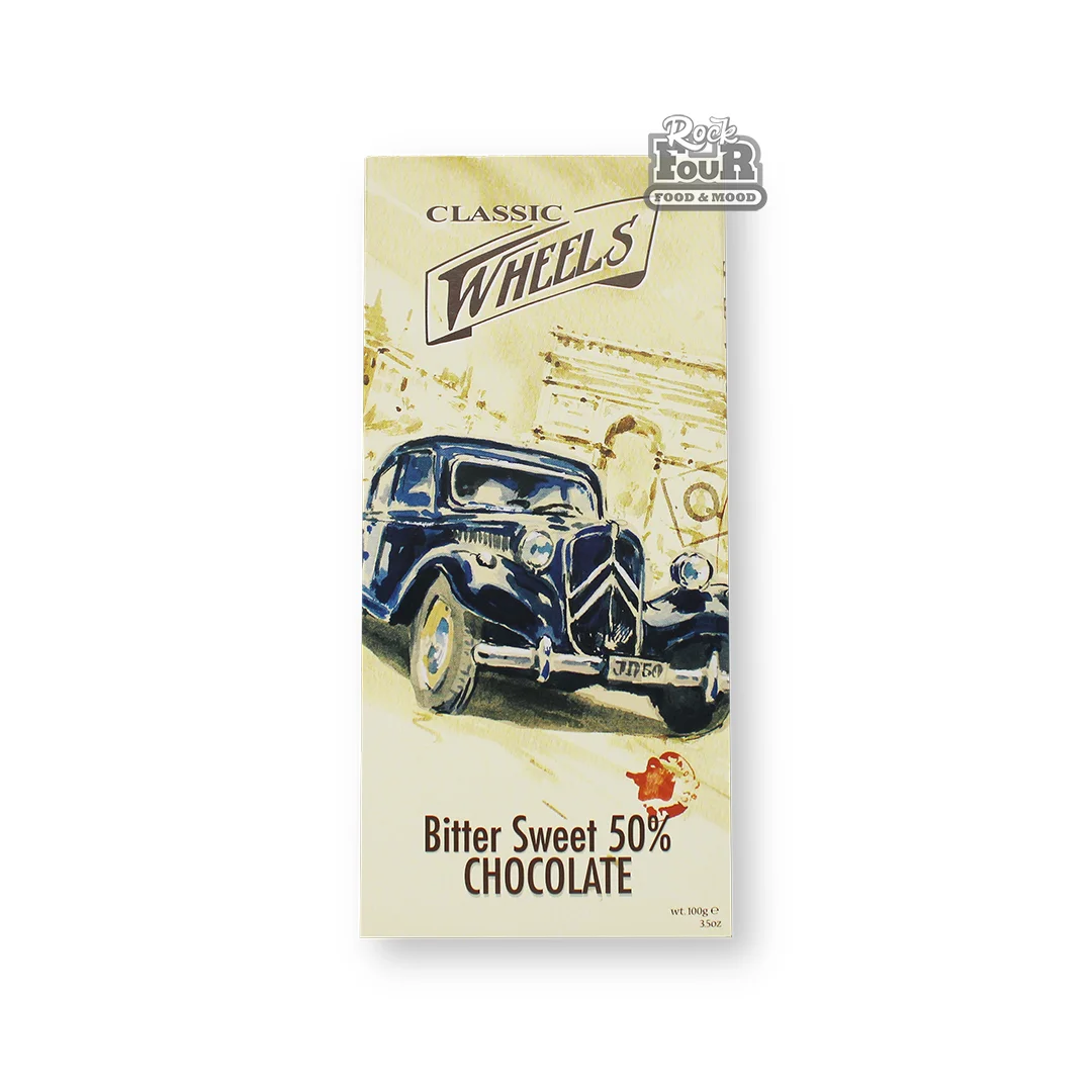 Շոկոլադե սալիկ «Classic wheels» դառը 50% 100գ